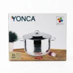 Lines Yonca 24 cm Derin Çelik Tencere - Görsel 3
