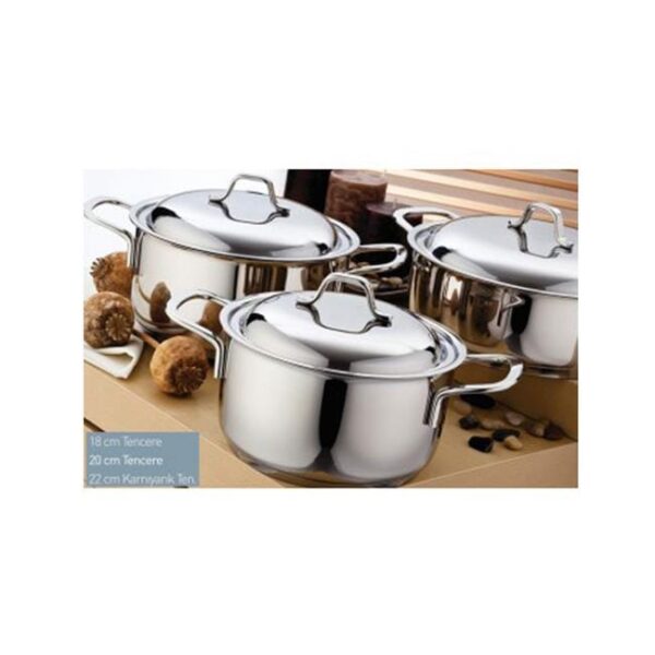 Gülsan Micro Inox 6 Parça Tencere Seti