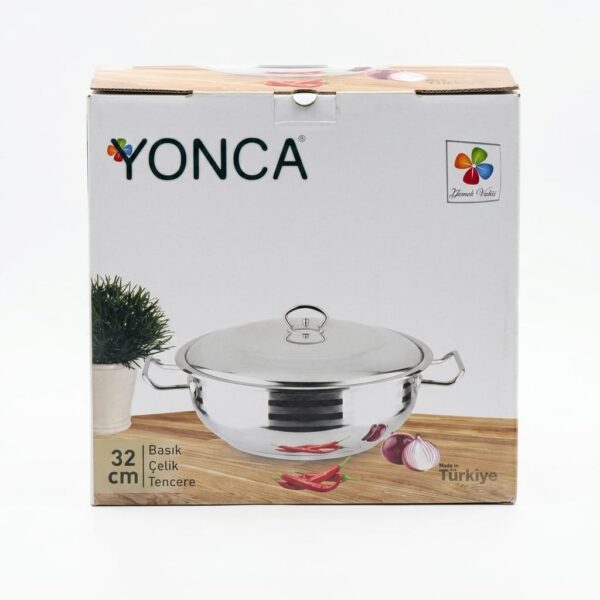 LİNES YONCA 32X22 BASIK ÇELİK TENCERE