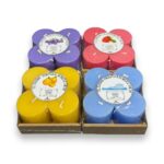 DEKOMUM SİLİNDİR MUM 5X5 CM KOKULU 4 LÜ - Görsel 3