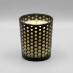 TUTKU DESENLİ CAM BARDAK MUM