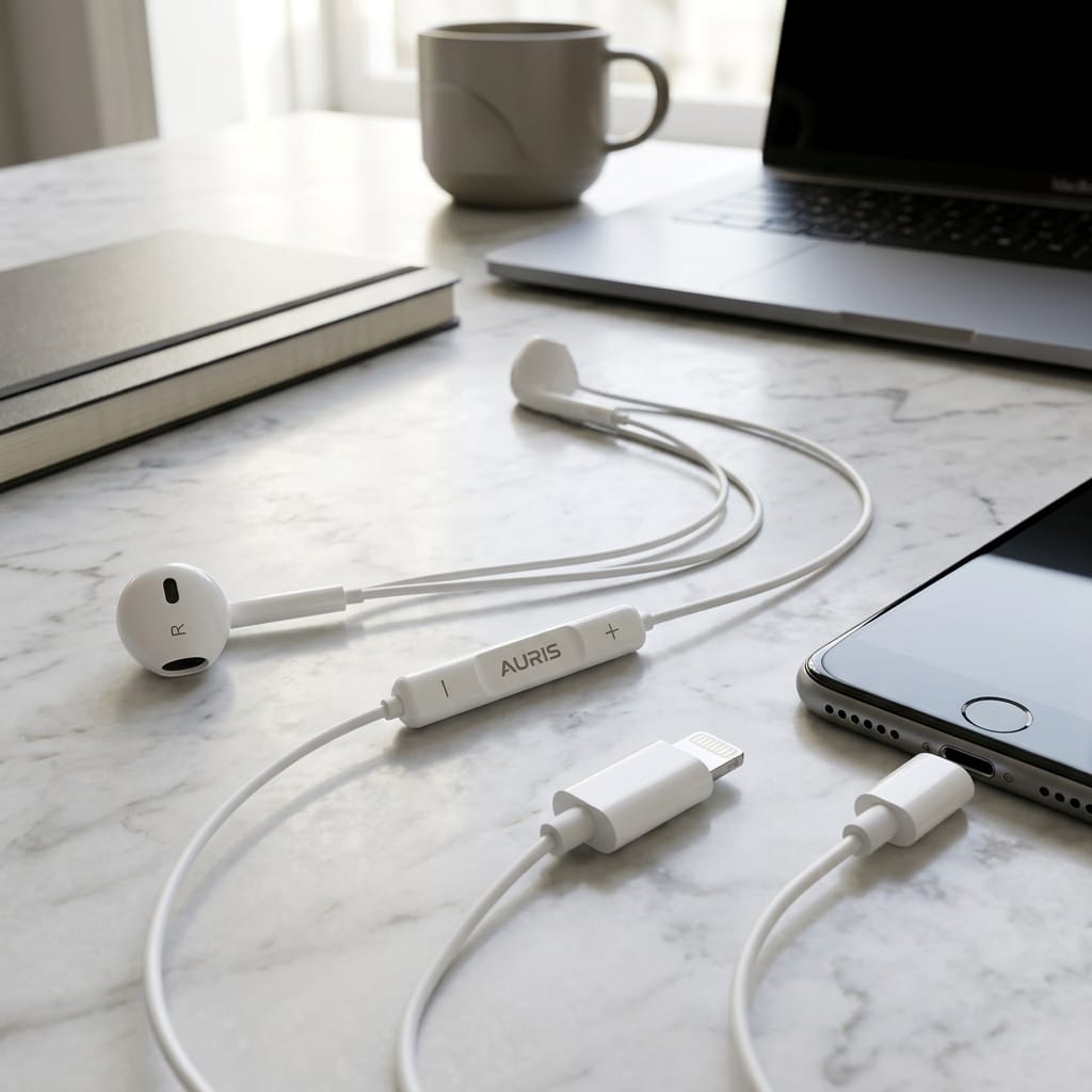 Auris ARS-BT007 Lightning iPhone Uyumlu Mikrofonlu Kulak İçi Kulaklık