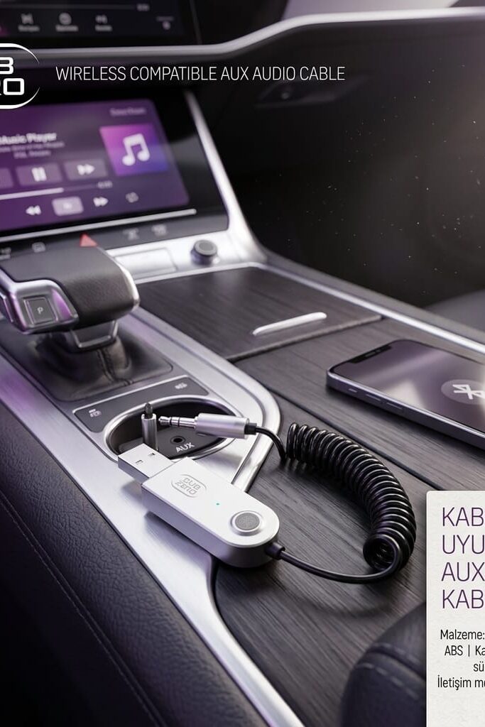 Subzero AX80 Bluetooth 5.0 Araç İçi AUX Ses Adaptörü