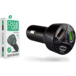Subzero CR10 55W Hızlı Şarj Özellikli 3 Portlu Araç Şarj Cihazı