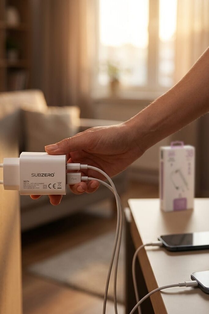 Subzero SG74 38W PD ve USB Çift Çıkışlı Hızlı Şarj Adaptörü