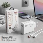 Subzero SG51 67W Hızlı Şarj Cihazı ve Type-C Kablo Seti