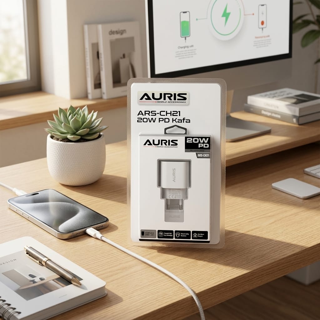 Auris ARS-CH21 20W PD Hızlı Şarj Cihazı Adaptörü