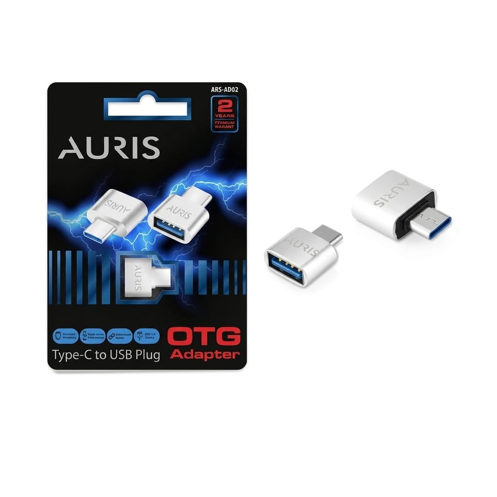 Auris AD02 Type-C to USB OTG Dönüştürücü Adaptör