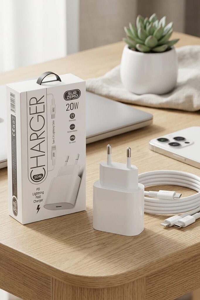 Subzero SG46 20W Lightning Girişli Hızlı Şarj Cihazı Seti