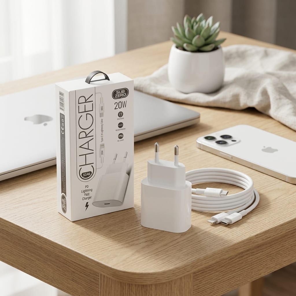 Subzero SG46 20W Lightning Girişli Hızlı Şarj Cihazı Seti