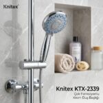Knitex KTX-2339 Çok Fonksiyonlu Su Tasarruflu Krom Duş Başlığı
