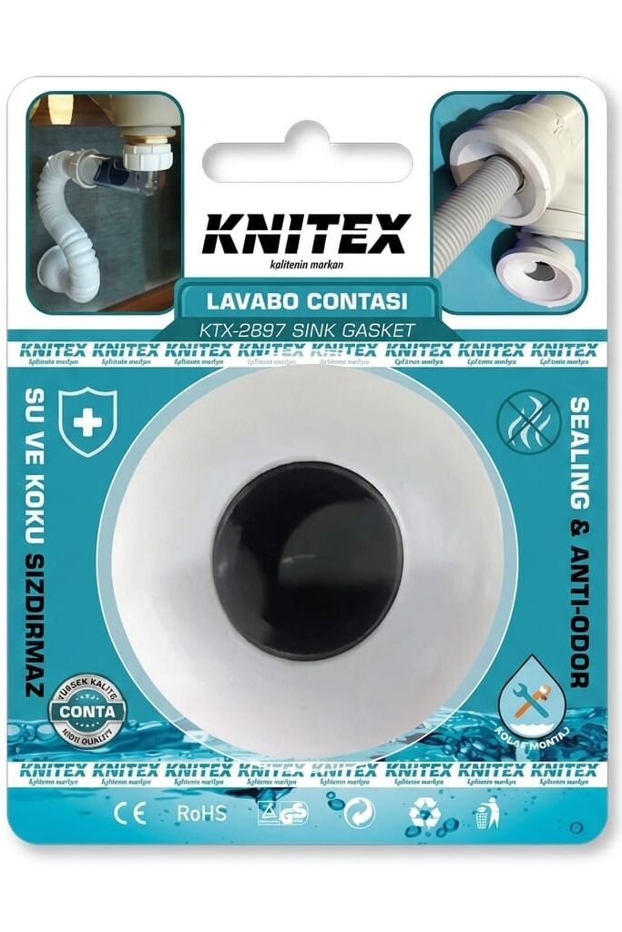 Knıtex KTX-2897 Vakumlu Koku ve Su Sızdırmaz Lavabo Contası