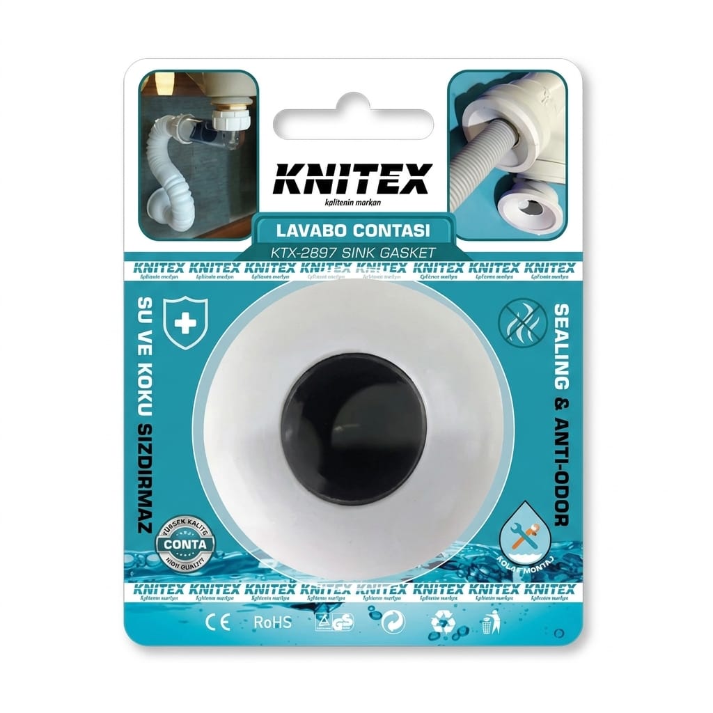8681190430406-image-1 Knıtex KTX-2897 Vakumlu Koku ve Su Sızdırmaz Lavabo Contası