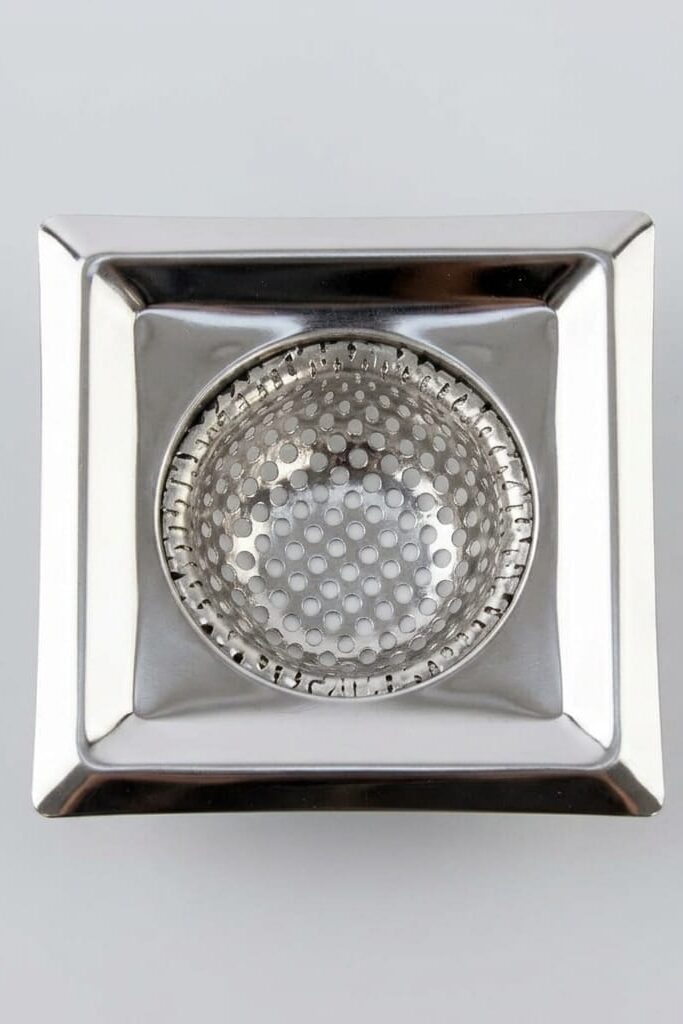 Yakut 7 cm Kare Metal Lavabo Süzgeci