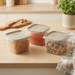Soft Chef Gloria 3'lü Kare Saklama Kabı Seti 1.9 Litre