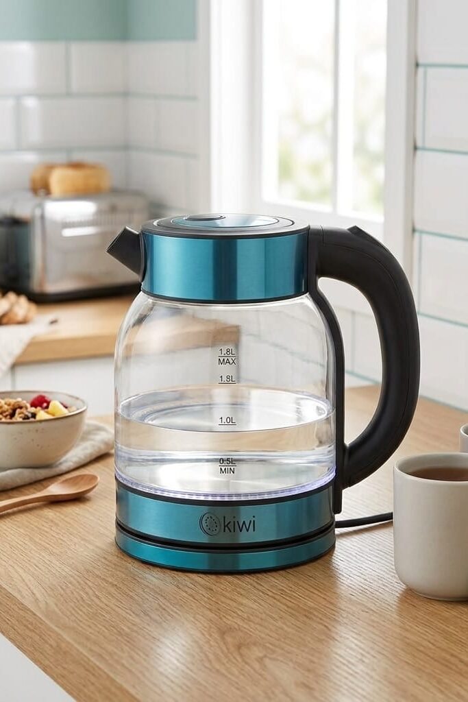 Kiwi KK 3333 1.8 Litre 1500W Cam Kettle Su Isıtıcı