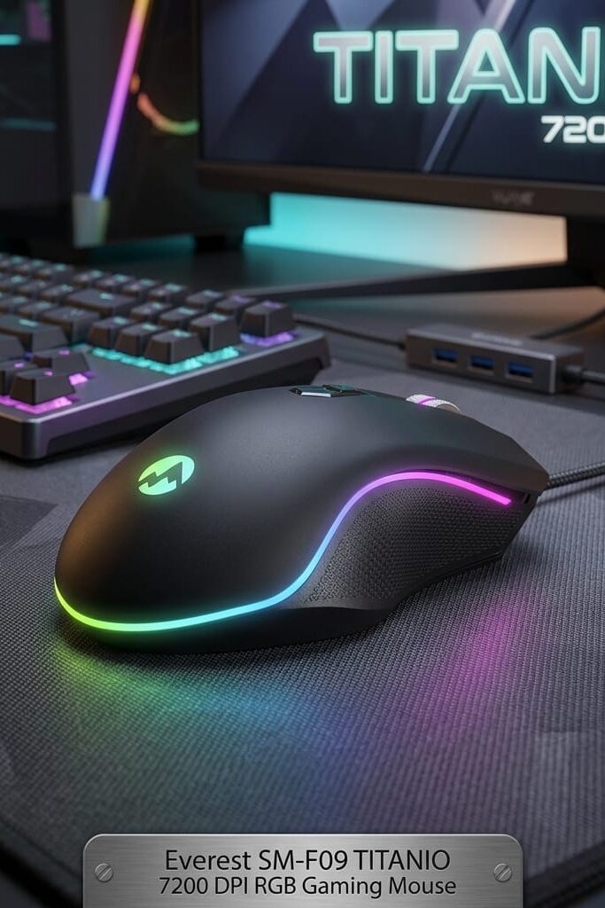 Everest SM-F09 TITANIO RGB Gaming Oyuncu Mouse