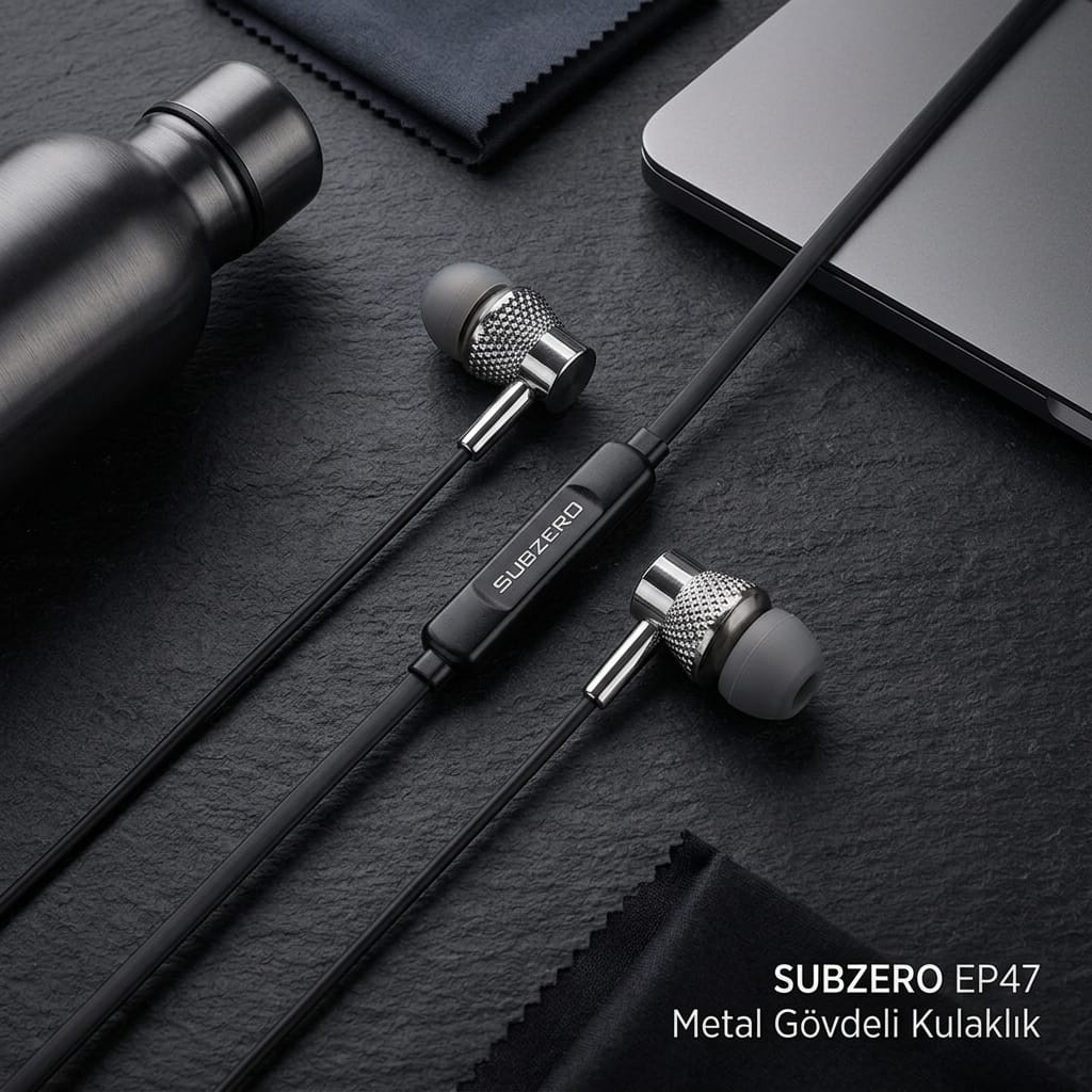 Subzero EP47 Metal Gövdeli Mikrofonlu Kulak İçi Kulaklık