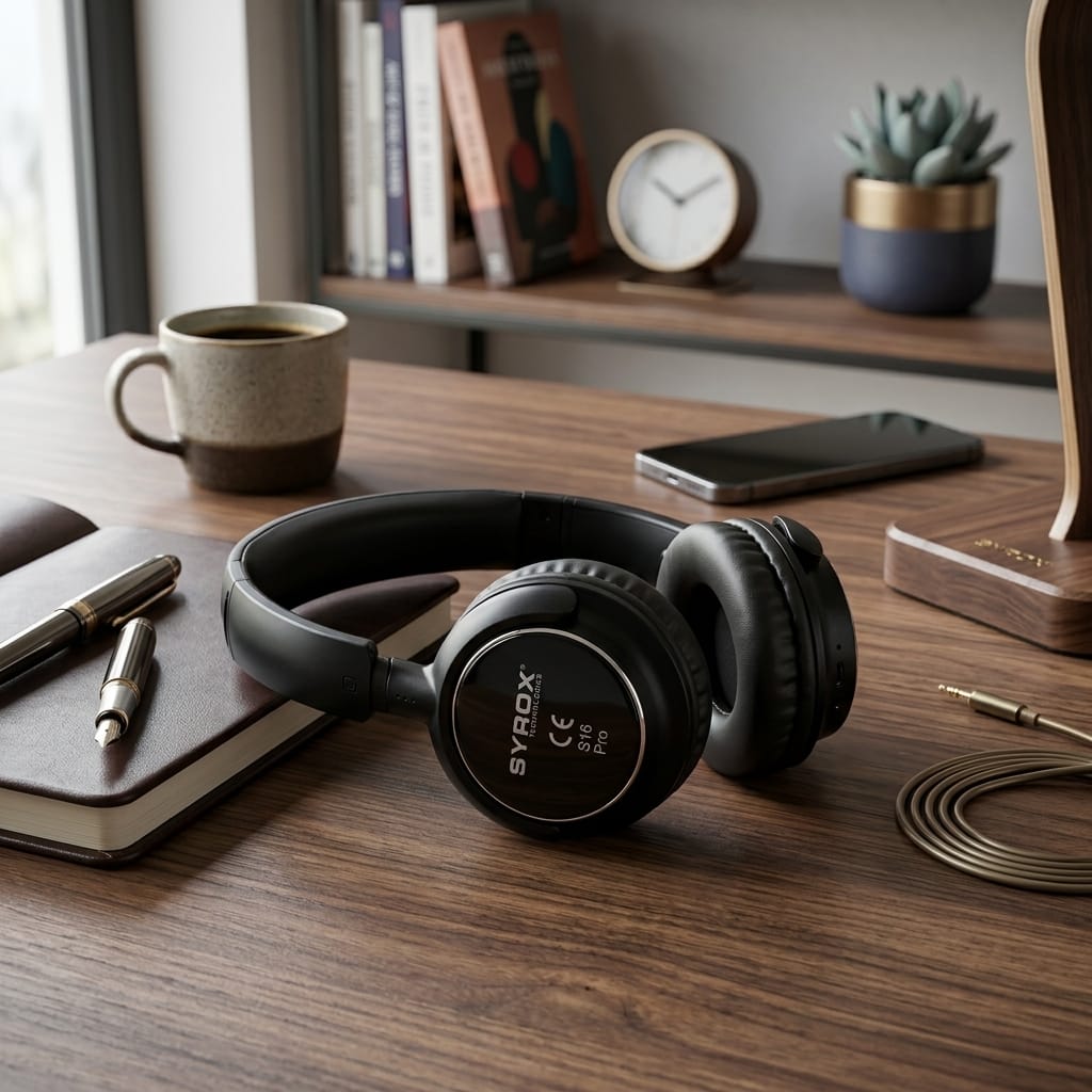 Syrox E-S16 Pro Kablosuz Kulak Üstü Bluetooth Kulaklık
