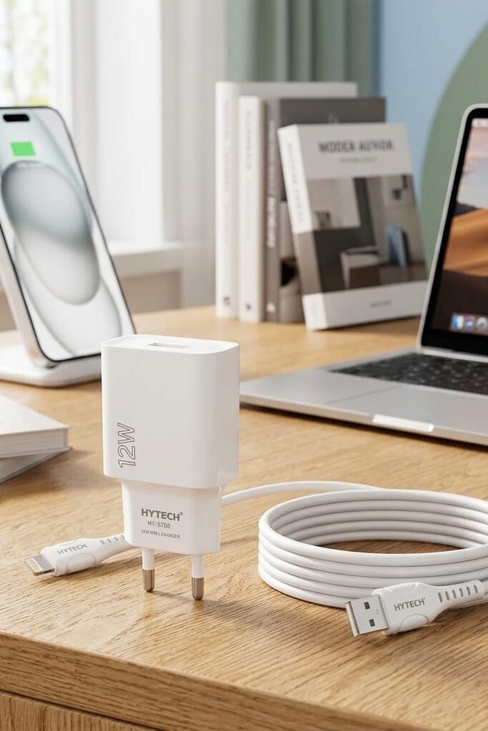 Hytech HY-XT50L 12W USB-A Şarj Adaptörü ve Lightning Kablo Seti