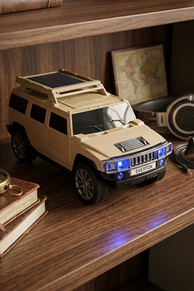 Everton RT-1971 Hummer Tasarımlı Bluetooth Hoparlör, FM Radyolu Taşınabilir Ses Sistemi