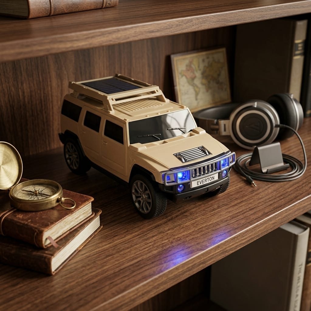 Everton RT-1971 Hummer Tasarımlı Bluetooth Hoparlör, FM Radyolu Taşınabilir Ses Sistemi