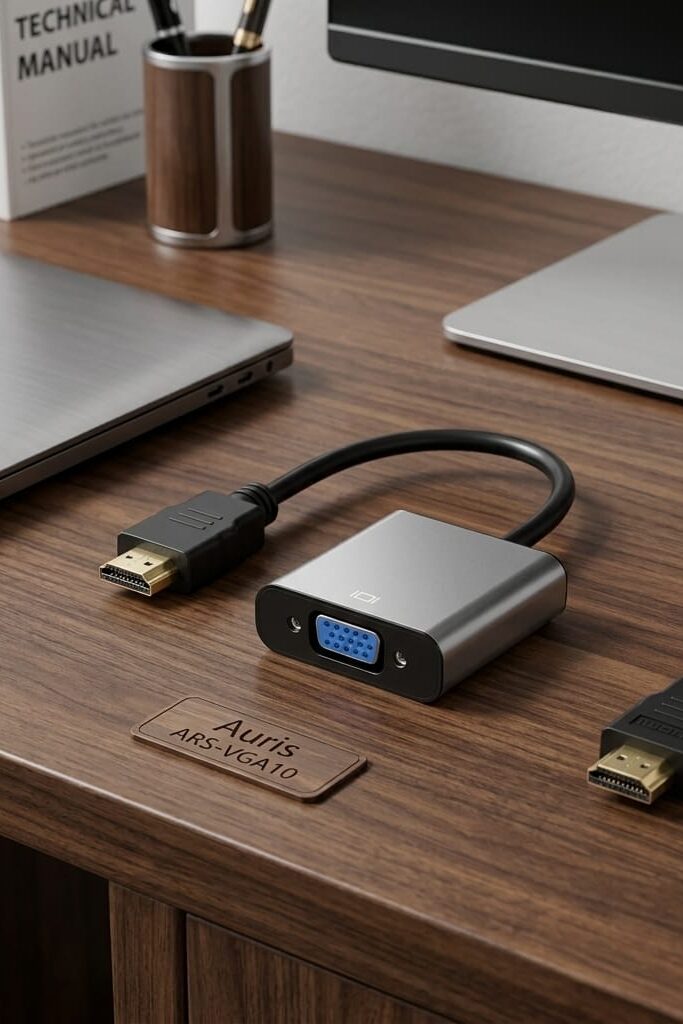 Auris ARS-VGA10 HDMI to VGA Görüntü ve Ses Aktarıcı Dönüştürücü Adaptör