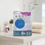 Knitex Marnu Su Geçirmez Banyo Perdesi 180x110 cm Çok Renkli