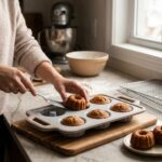 Arow Taffy 6'lı Silikon Muffin ve Kek Kalıbı Bej