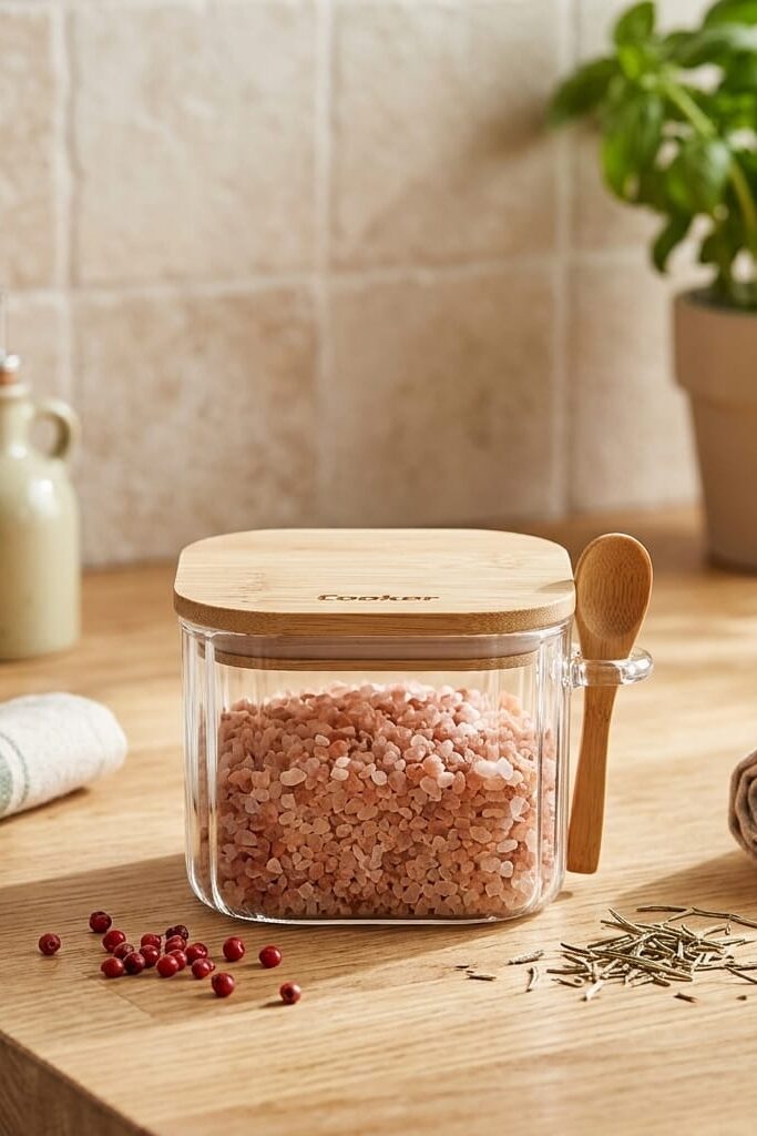 Cooker Kaşıklı Cam Kavanoz 6 cm