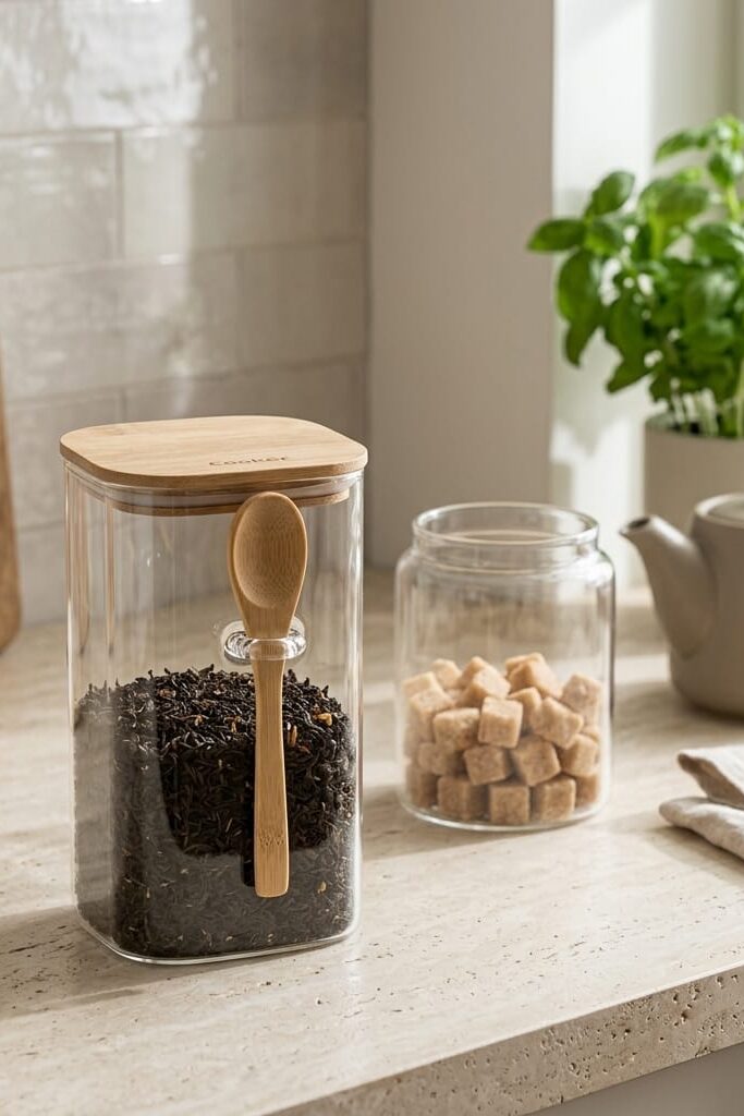 Cooker Kaşıklı Cam Kavanoz 18cm