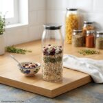 Cooker 25.5 Cm Borosilikat Cam Kavanoz Gümüş Kapaklı
