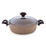 Falez Creamy Granitec 24 cm Kısa Granit Tencere
