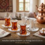 Rotafilex Optikli İncebelli Çay Bardağı Seti 6'lı 125 cc