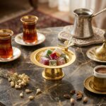 Dekoratif Kelebekli Ayaklı Lokumluk Şekerlik
