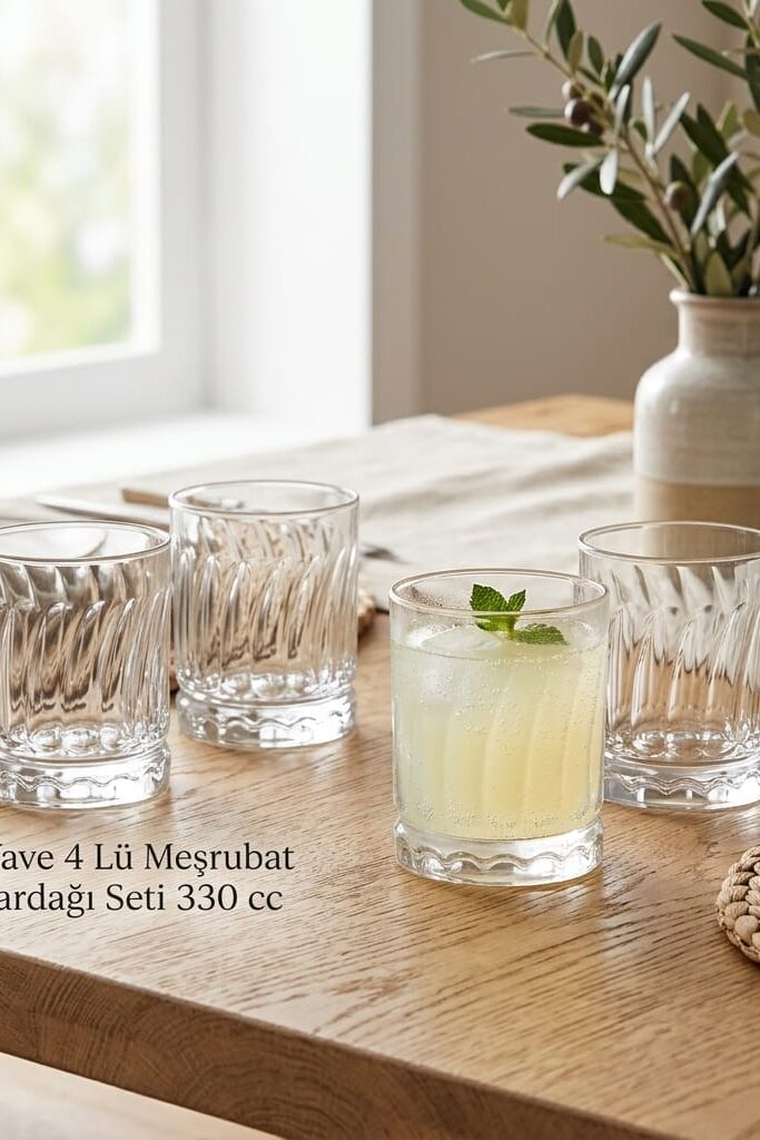 Lav Wave 4'lü Meşrubat Bardağı 330cc