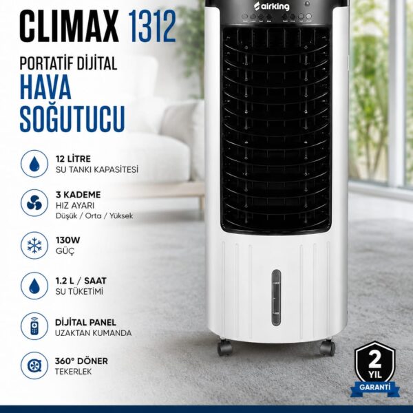 Airking Climax 1312 Portatif Dijital Mobil Hava Soğutucu