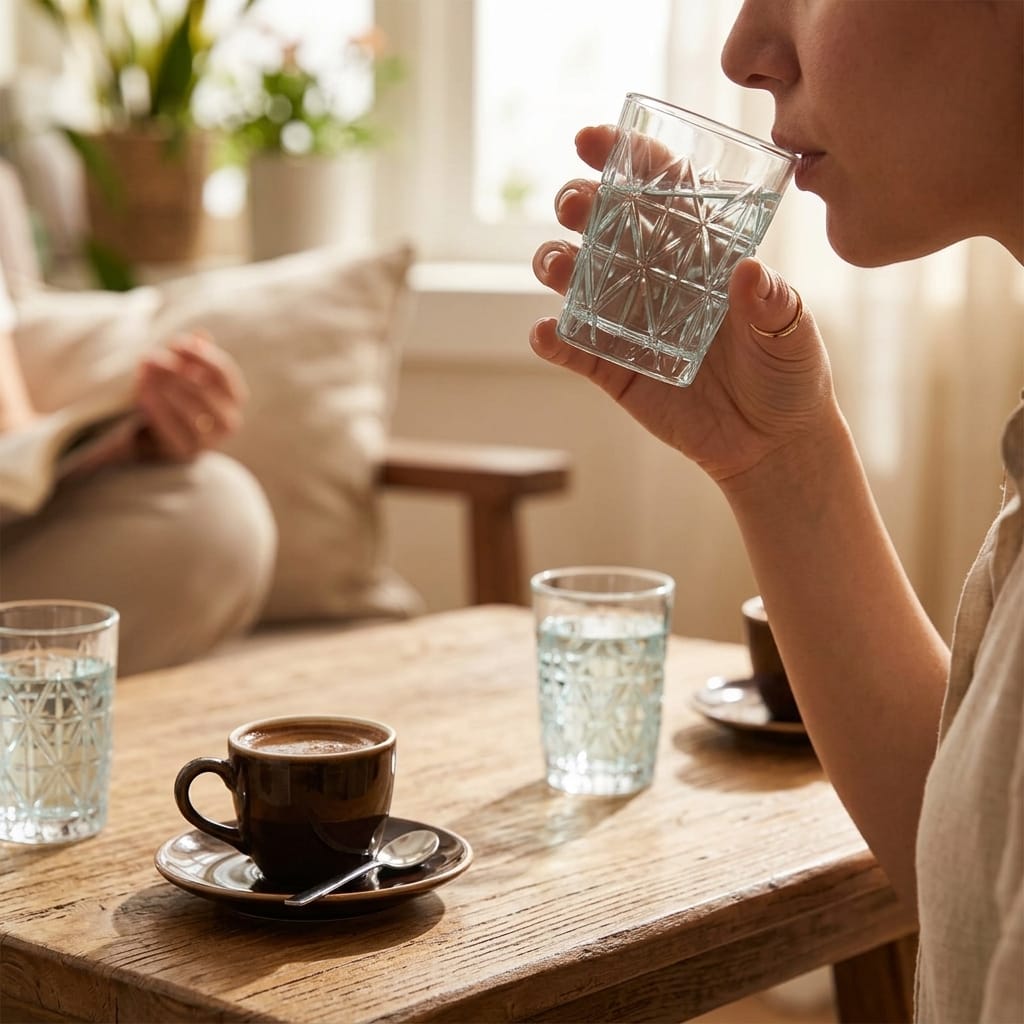 LAV Keops 110 ml 6'lı Kahve Yanı Su Bardağı