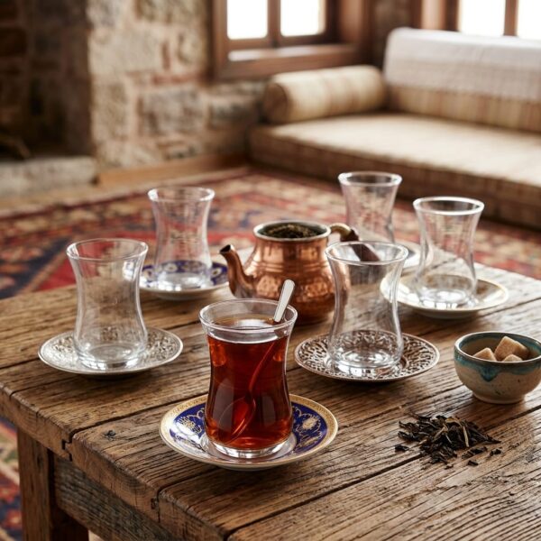 Paşabahçe 42011 Kandilli Çay Bardağı 90 cc 6'lı
