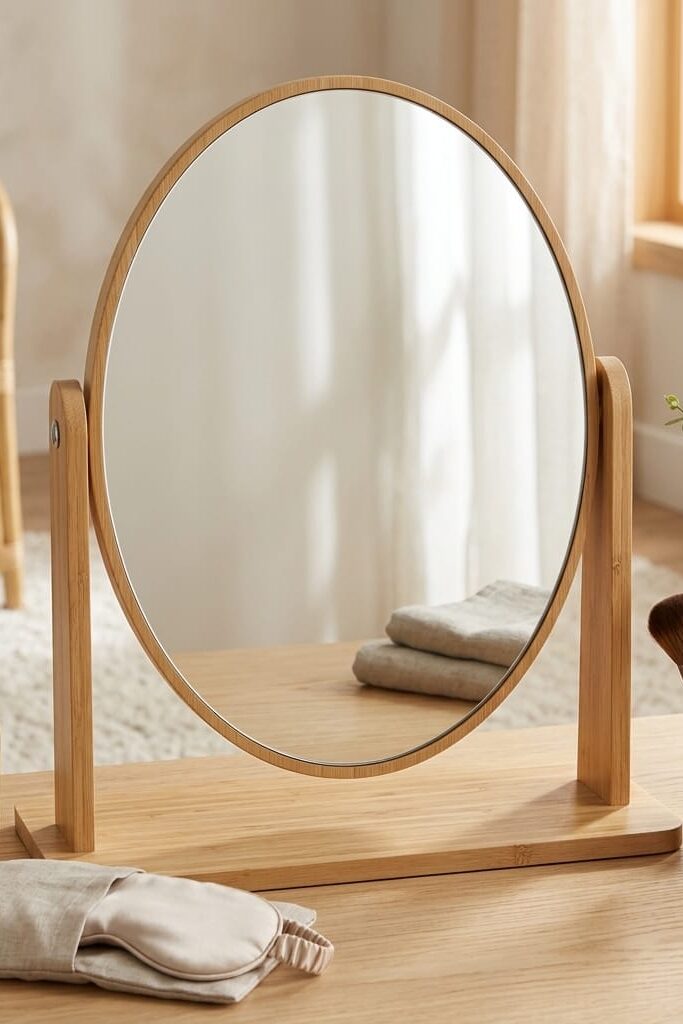 Bambu Oval Küçük Ayna