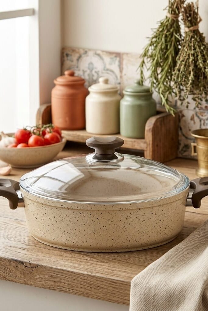 Gülsan Safran 28 cm Granit Basık Karnıyarık Tenceresi 4.2 Lt