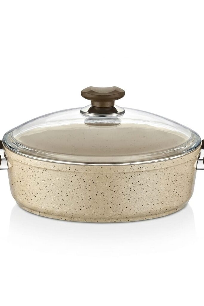 Gülsan Safran 28 cm Granit Basık Karnıyarık Tenceresi 4.2 Lt