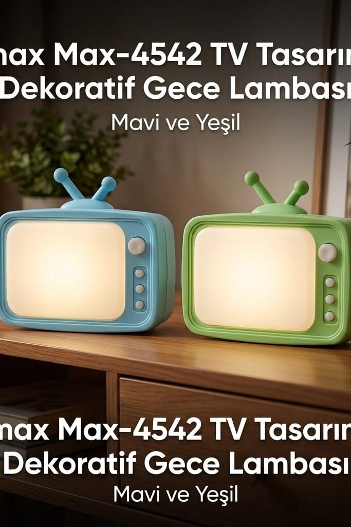Zmax Max-4542 TV Tasarımlı Dekoratif Gece Lambası 40x6 cm