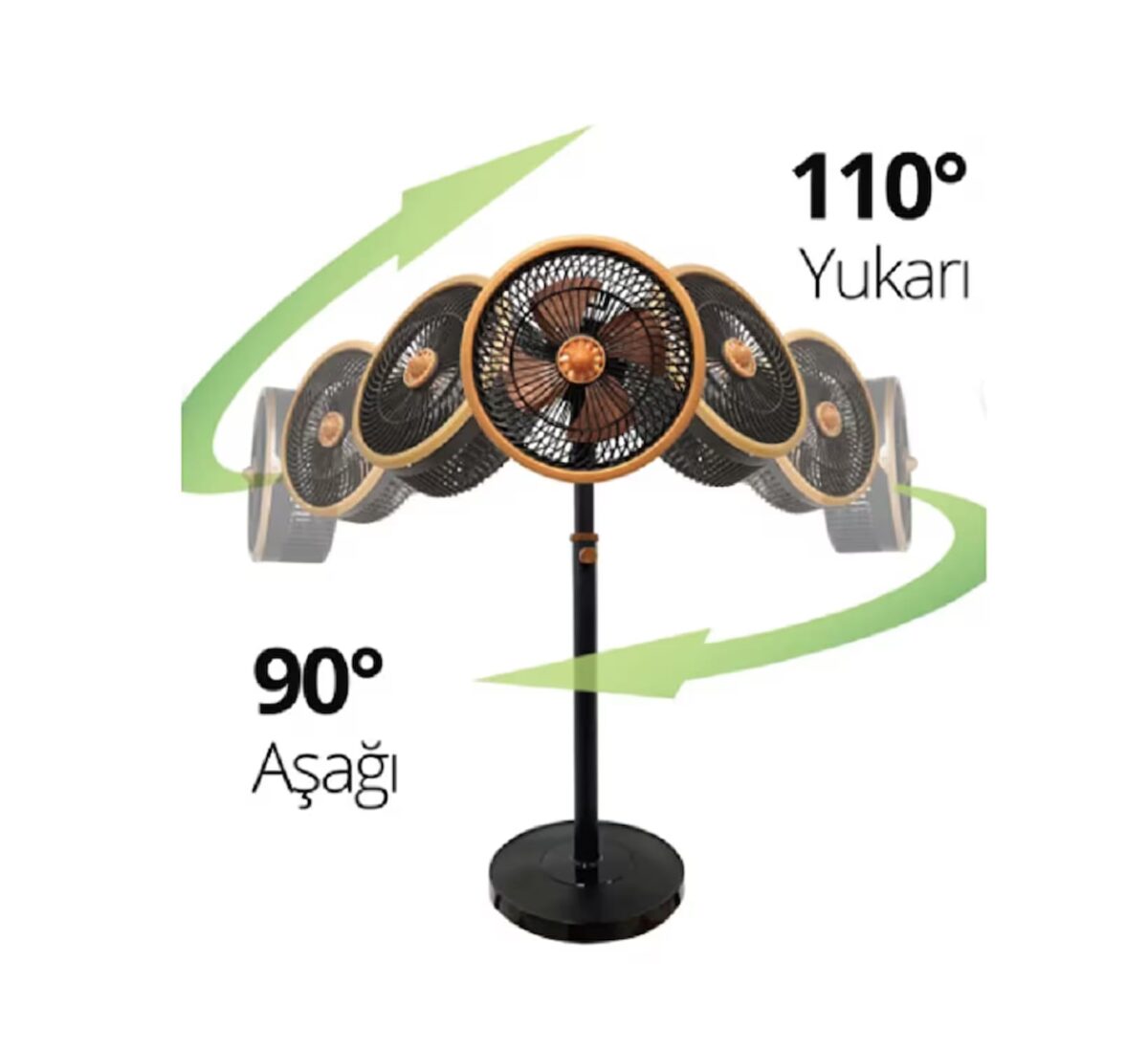 Kiwi KFAN 7419 Metal Kanatlı 3 Kademeli Ayaklı Vantilatör 97 cm