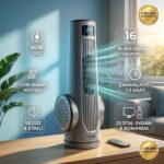 Airking Jova 90W Kule Tipi Vantilatör Uzaktan Kumandalı