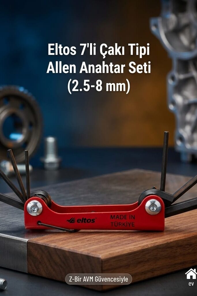 Eltos 7'li Çakı Tipi Allen Anahtar Seti (2.5-8 mm)