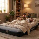 Bestway Çift Kişilik Şişme Yatak 191x137 cm Pompalı Flok Kaplı