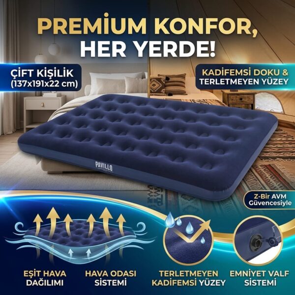Bestway Çift Kişilik Şişme Yatak 137x191x22 cm