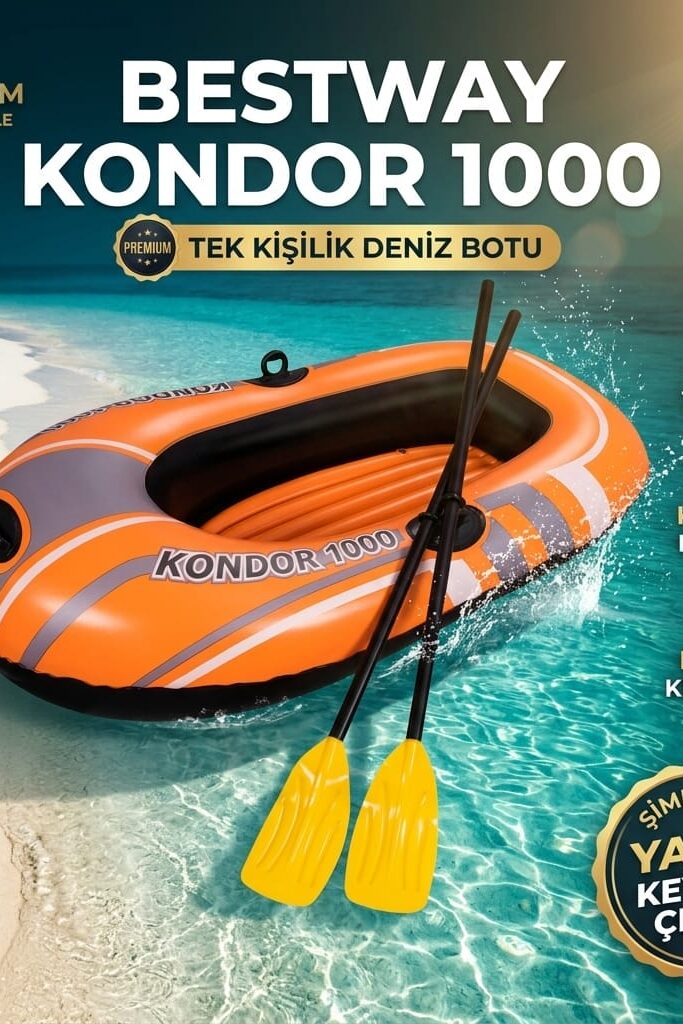 Bestway Kondor 1000 Şişme Bot Seti 155x97 cm