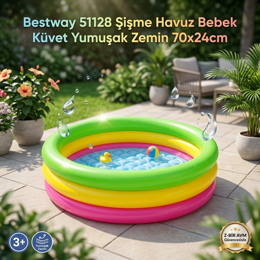 Bestway 51128 Şişme Bebek Havuzu 70x24 cm